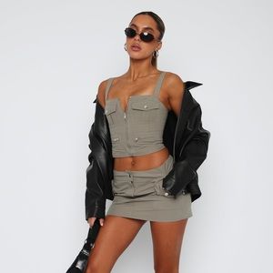 Play On Repeat Bustier Dusty Olive